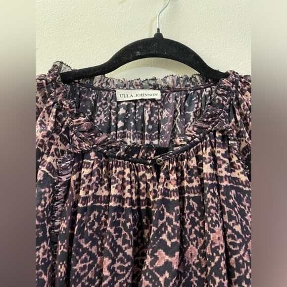 Ulla Johnson 100% Silk Aryn Flutter‎ Sleeve Boho Blouse - 6 - Picture 5 of 12